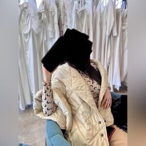 Oversized Puffer Jacket Quilted Design